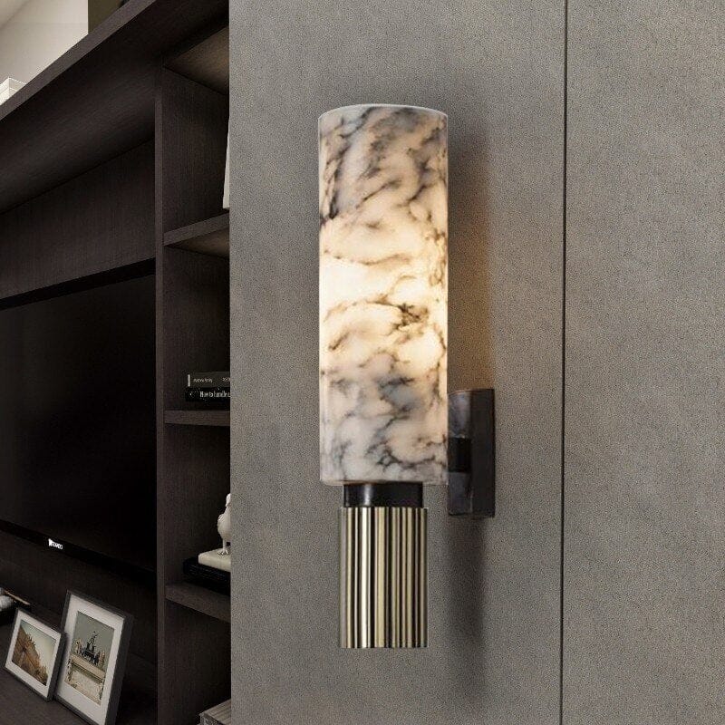 Moonshade Natural Marble Sconce