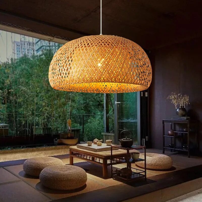 Bamboo Basket Lampshade