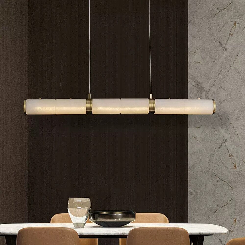 Moonshade Natural Marble Dining Room Lighting Fixture