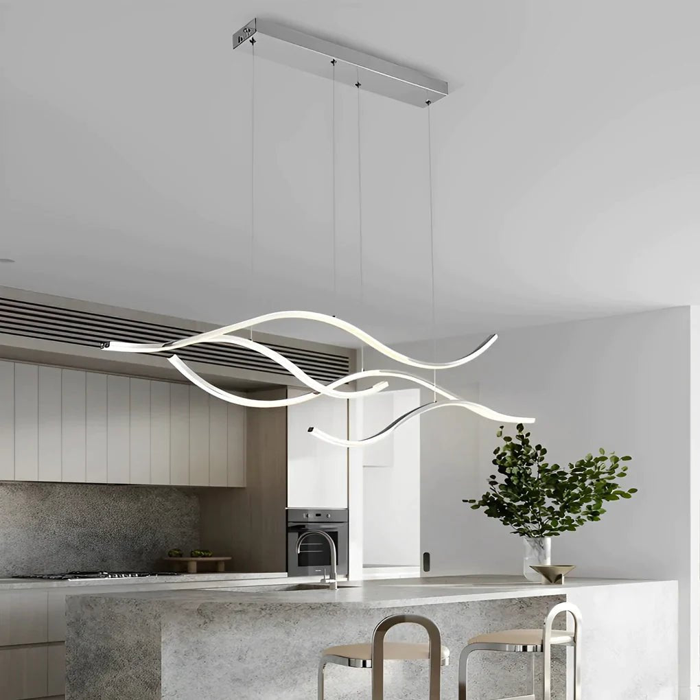 Zenduce | Modern Waves Crystal Chandelier