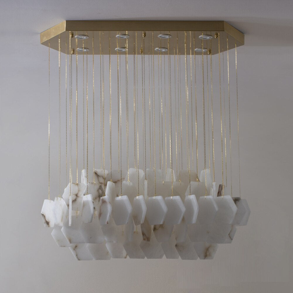 Natural Marble Modern Chandelier