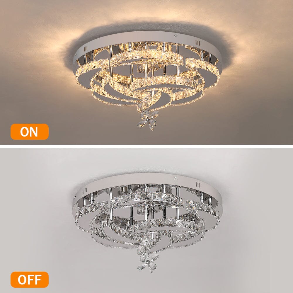 Crystal Rose Ceiling Chandelier