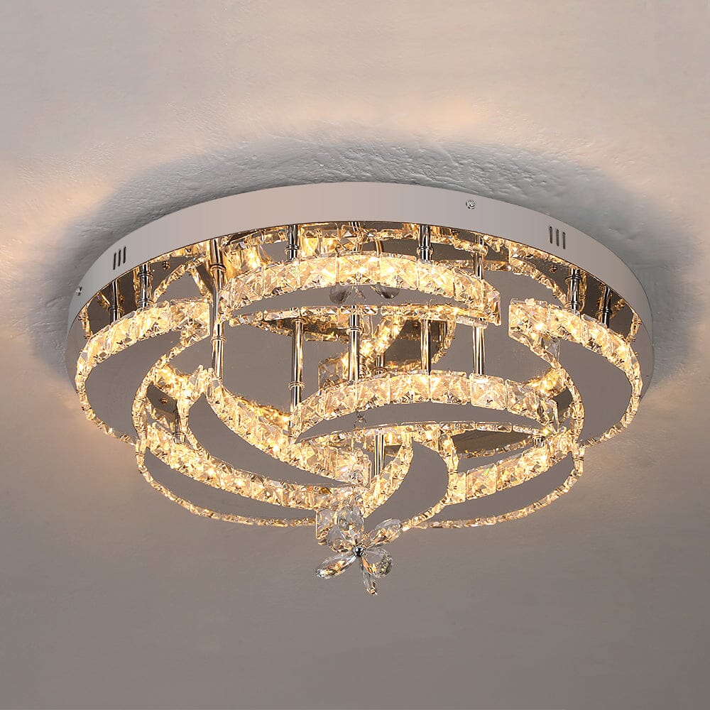 Crystal Rose Ceiling Chandelier