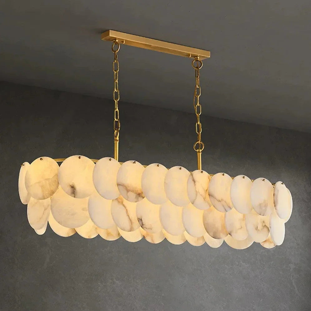 Moonshade Marble Dining Room Chandelier