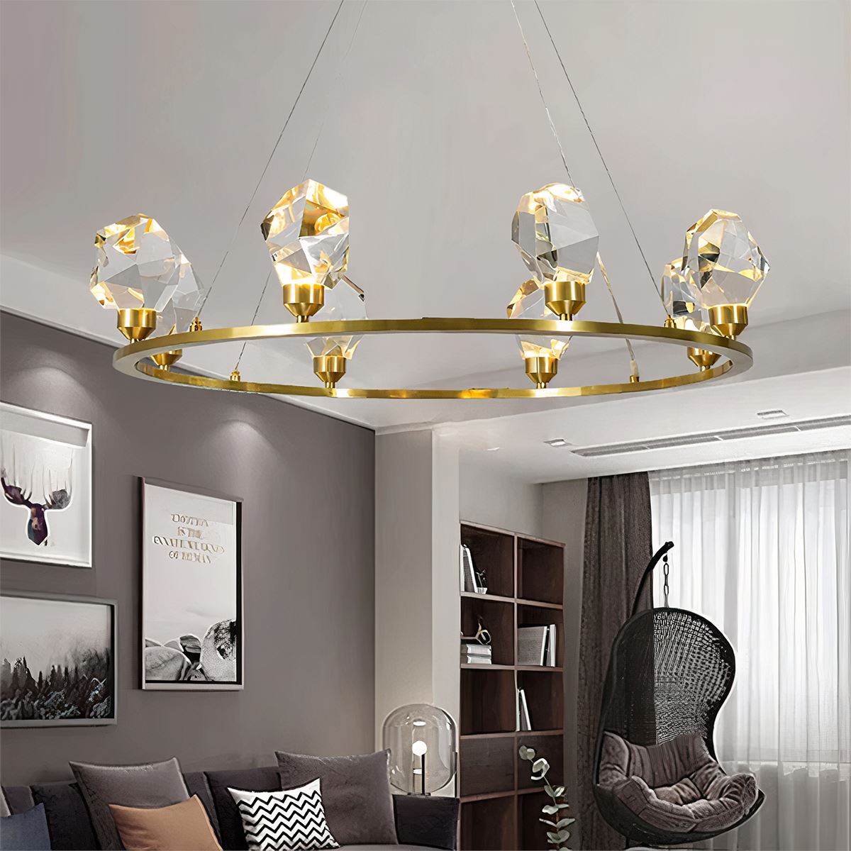 CRYSTAL RING-Ceiling Lights-[product_subtitle]-ZENDUCE