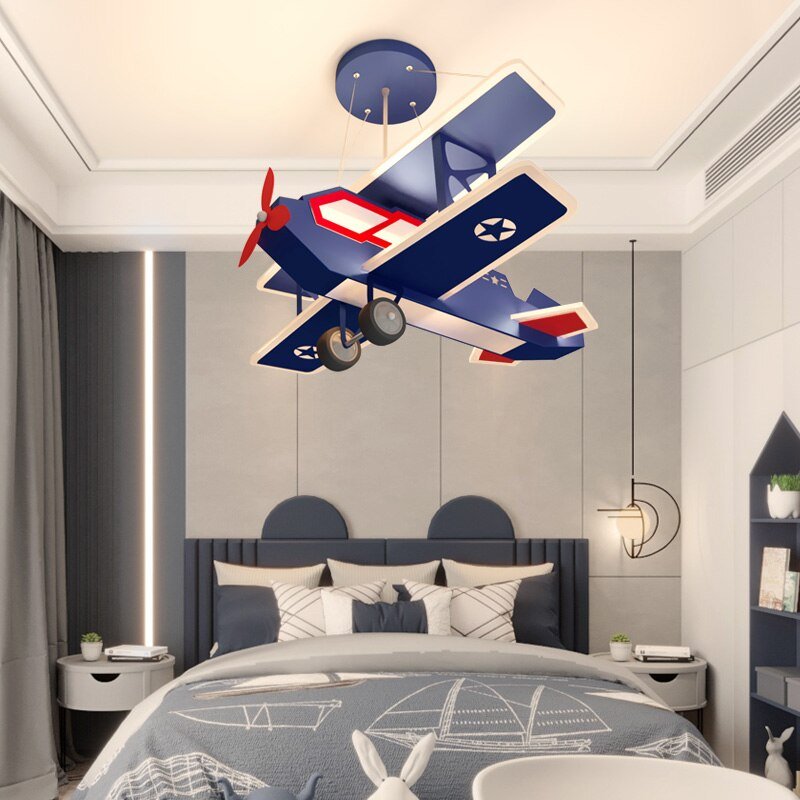 Airplane LED Hanging Light for Kids Room