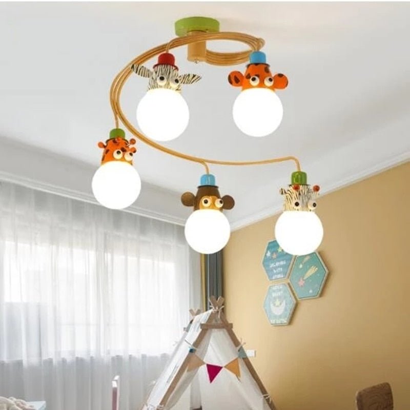 Animals LED Pendant Lamp For Kids Room