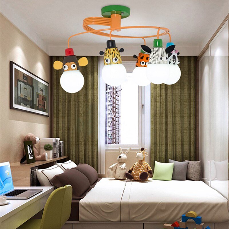 Animals LED Pendant Lamp For Kids Room