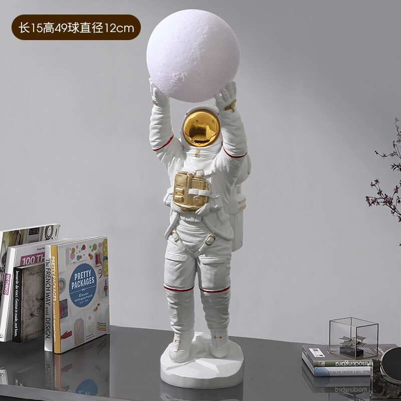 Astronaut Sculpture Statue Light: Unique, Decorative Piece