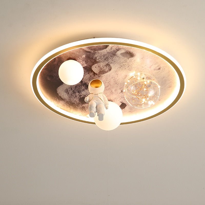 Astronauts Led Lights Chandelier Kids Room