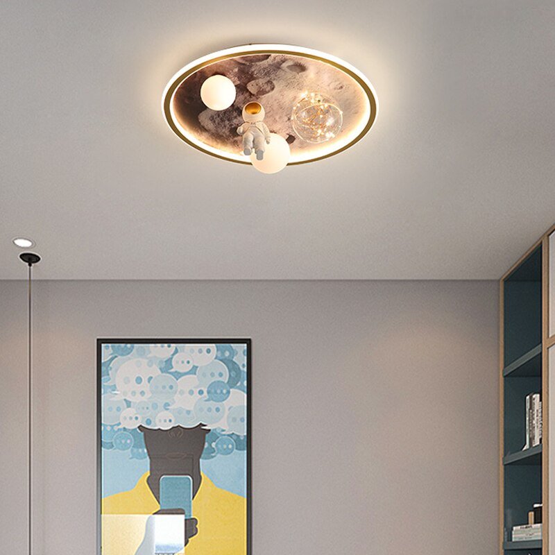 Astronauts Led Lights Chandelier Kids Room