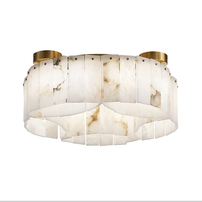 Moonshade Natural Marble Ceiling Light Fixture