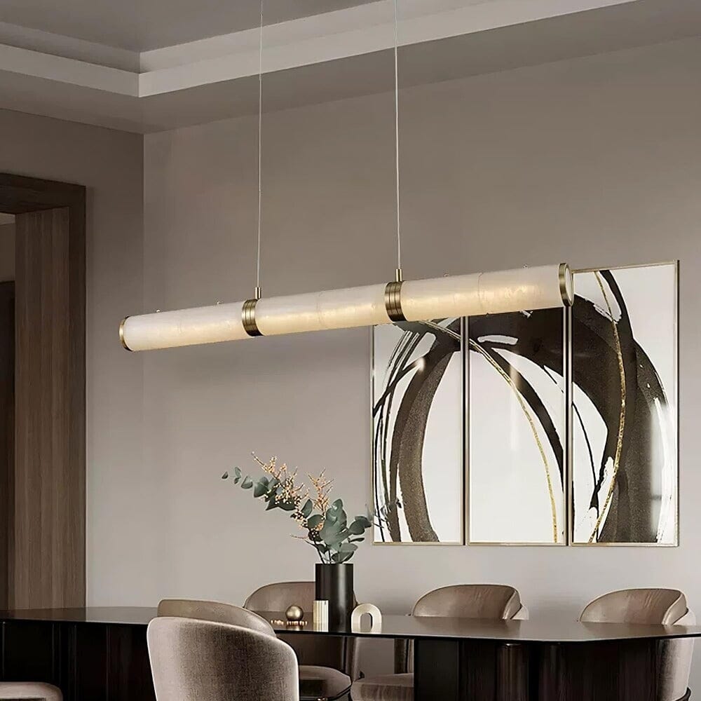 Moonshade Natural Marble Dining Room Lighting Fixture