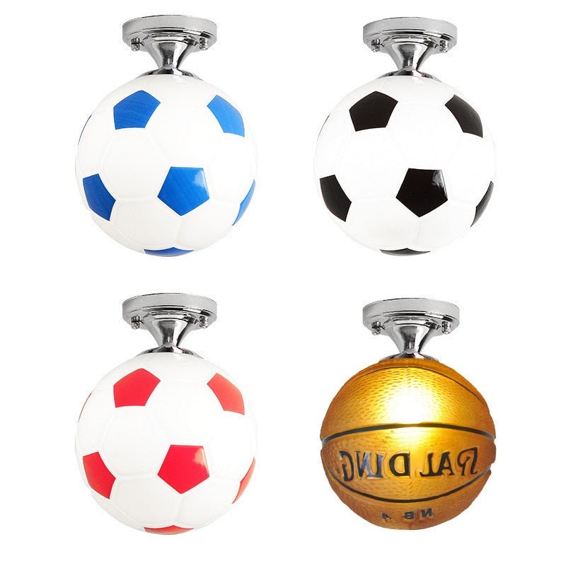 Kids Basketball Football Ceiling Light | Kids Room Decor Lights