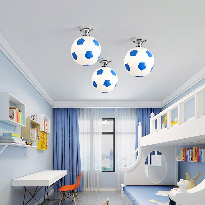 Kids Basketball Football Ceiling Light | Kids Room Decor Lights