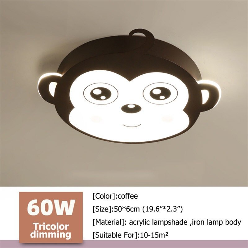 Kids Monkey Ceiling Light | Kids Room Decor Lights