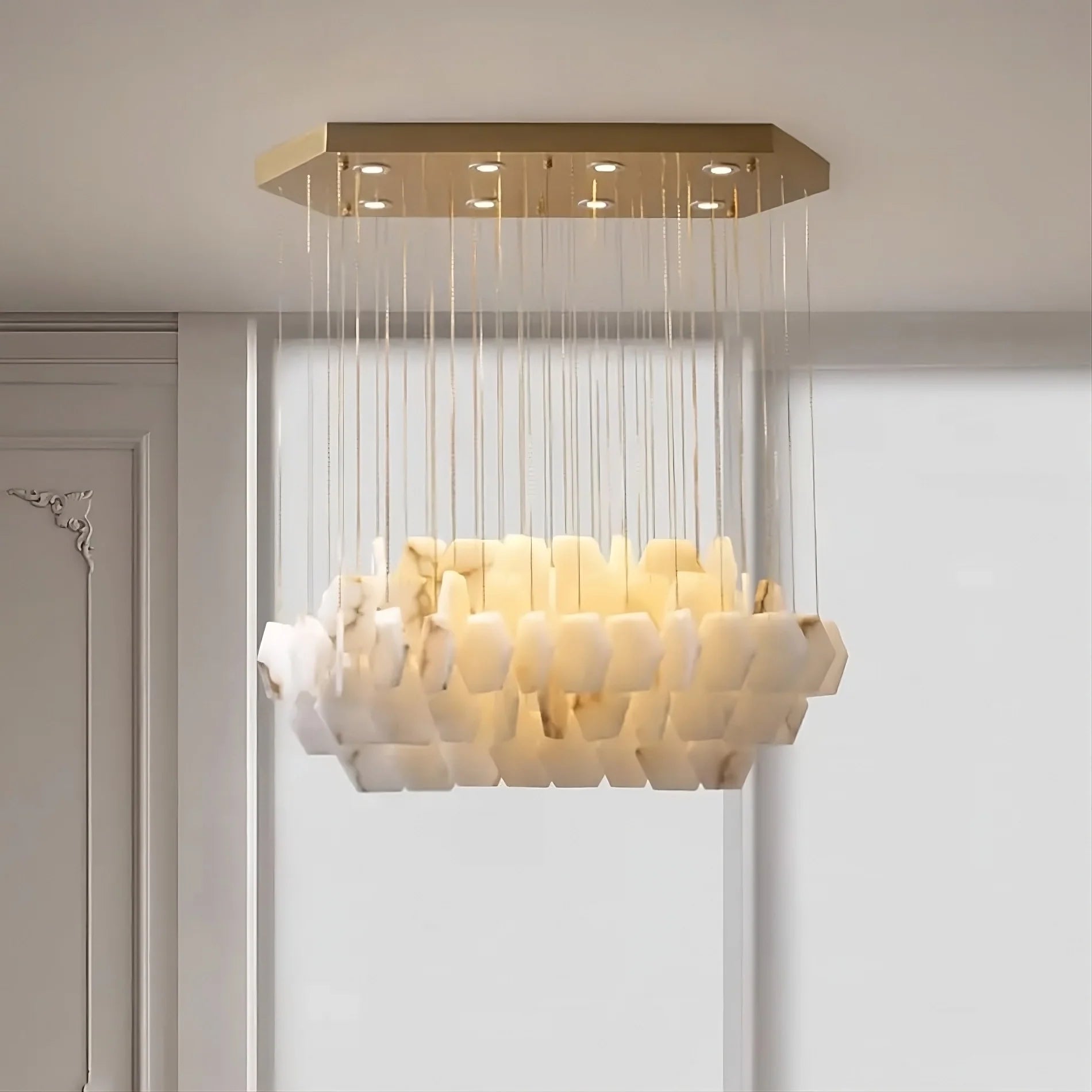 Natural Marble Modern Chandelier