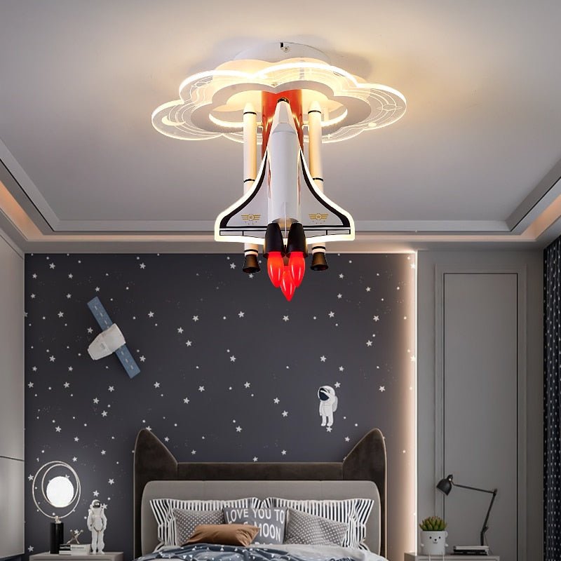 Rocket Astronaut LED Kids Room Ceiling Light