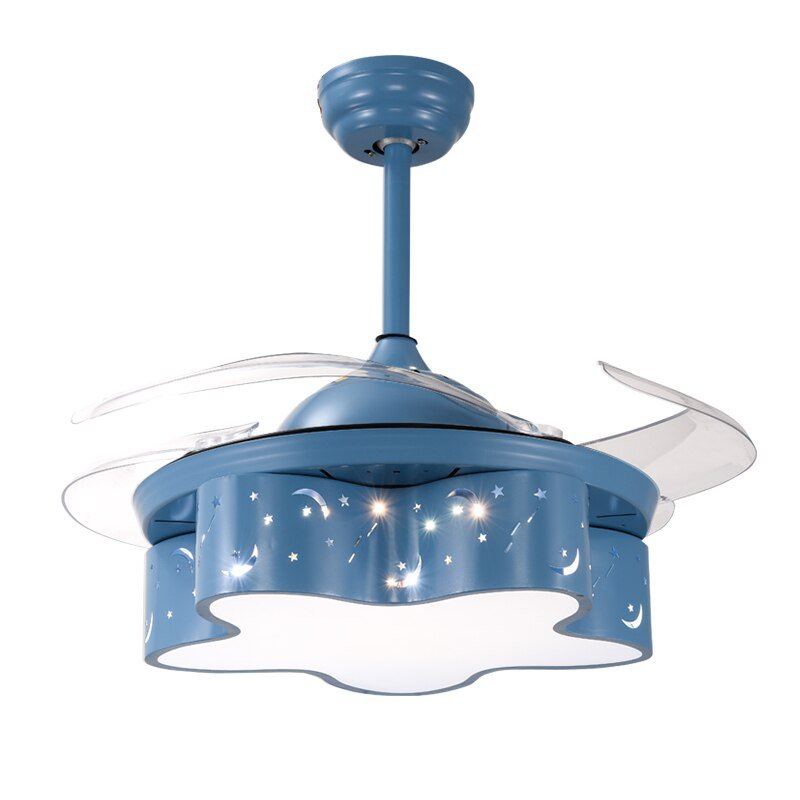 Star LED Light with Fan - Modern Ceiling Fan for Kids Room