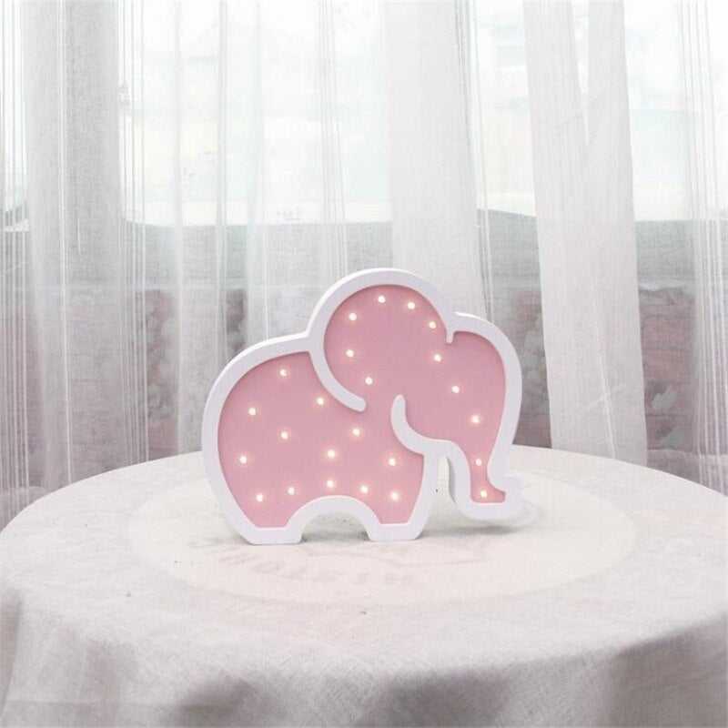 Woodiness Baby Elephant LED Bedside Lamp - Kids Bedside Lamp