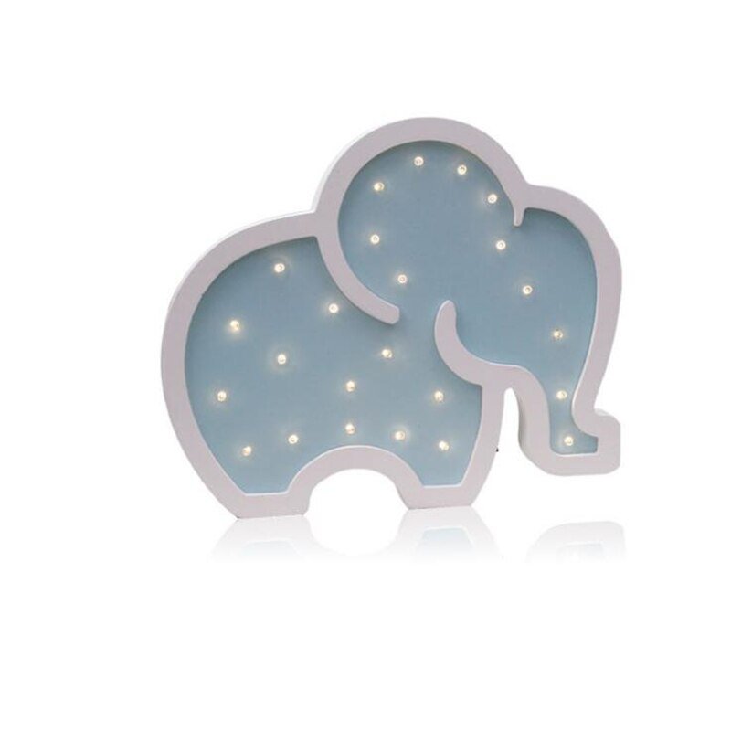 Woodiness Baby Elephant LED Bedside Lamp - Kids Bedside Lamp